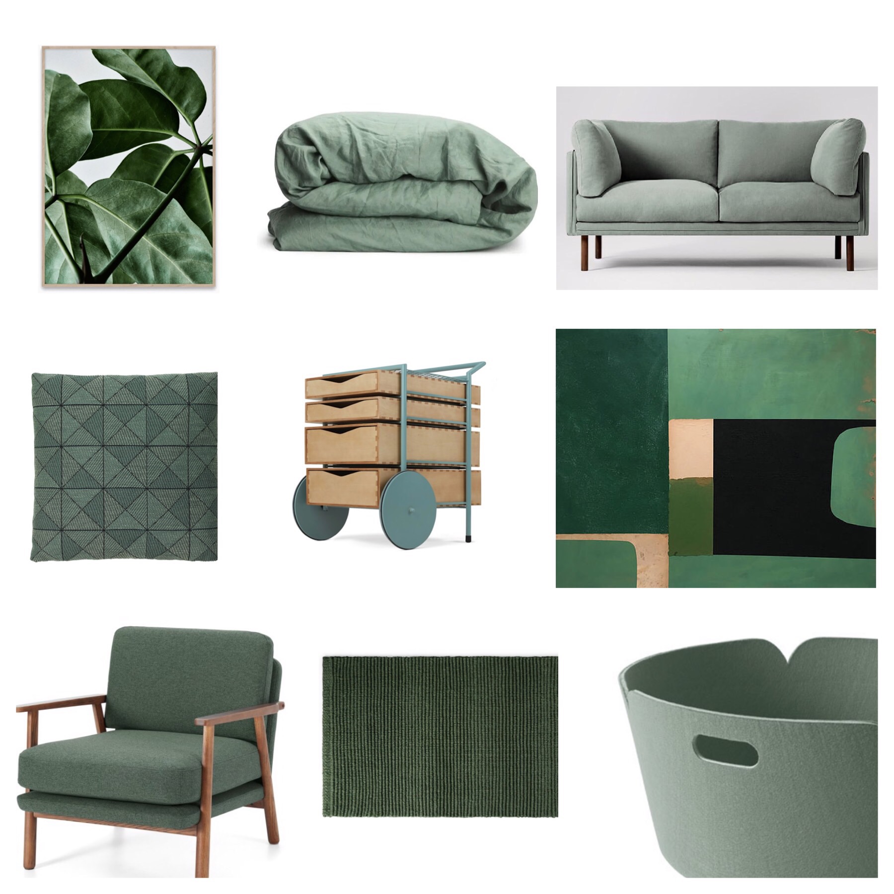 Colour focus on Green in interior design